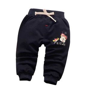 Calças calças de calça 2017 Primavera/outono 1 peça calças de crianças 0-3 anos de mouse fofo Baby Trouser calça casual Childrens Wit D240517