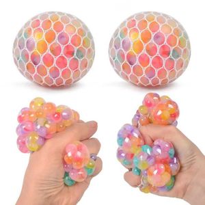 Decompression Toy 1 creative new stress relief and ventilation grape ball toy three color bead grape ball clip Le childrens toy WX549665