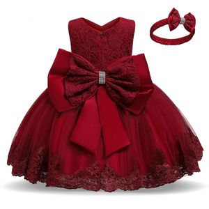2023 Nytt modebröllop födelsedagsfest Christams för tjej 1-5 år flickor klänning elegant tutu vestidos barn kläder l2405