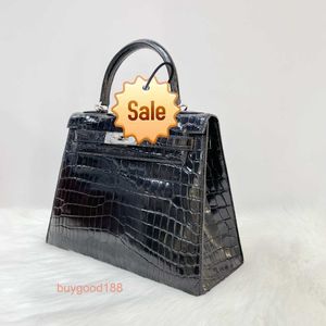 Top Panie Designer Bag Ekolry Nowy 28 czarny srebrny dwupunktowy błyszcząca torebka na ramię krokodyla