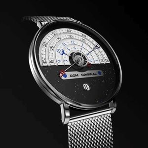 Armbandsur DOM 1288 Herrkvartet Titta på fashionabla och kreativa lyxiga specialmåne -stjärna Pointer Watch Mens Watch Date Giftl2304