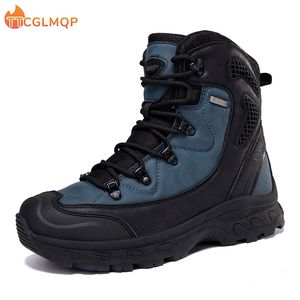 Winter Sports Shoes Military Tactical Mens Shoes Special Forces Leather Desert Combat Ankle Boots Military Mens Shoes Large Size 240507