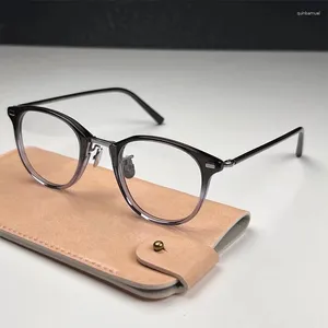 Sonnenbrillen Rahmen hochwertige japanische handgefertigte Acetat Ultraleichte Retro Oval Gläses Rahmen Männer Brillen Frauen optische verschreibungspflichtige Myopie