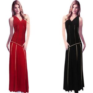 2021 Novo designer hl vneck sereia baile vestidos