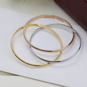 Três Circle Designer Bracelet Gold Sliver Bangle Classic Luxury Jewelry Gift Wedding Wedding Multicolor Wrist Bangle Palunha Pulseira de pulseira de joalheria