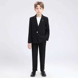 Garnitury Dziecko czarny garnitur chłopcy urodziny