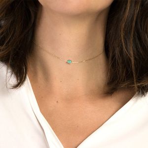 Designer Gold and 925 silver Fashion Gift Necklaces Woman jewelry Necklace Turquoise choker With Elegant box insect 220 XL