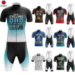 Racing Set 21 Style 5 Cycling Jersey Set Bicycle Suit Bike Summer Sleeve Men Bib Shorts Clothes Por Team Men's 20d Gel Pad varar