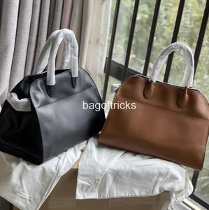 7A Luxury Row Margaux Classic Style Cowhide Handbag Simple Single Suede Shoulder Bag The Large Capacity Commuting Brand Shopping Bags