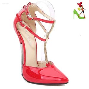 Scarpe da festa donne per sandali sexy 16 cm di moda puntato di punta di grandi dimensioni tacchi alti sottili nelle pompe di serie Outlet di fabbrica V 740 D 9C66