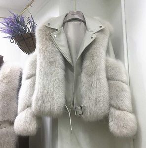 2020 Skin Jacket Thin Jacket Ms Coat de Peles Feminino Modelo de Couro de Couro FashionShort Mulheres039s Pur