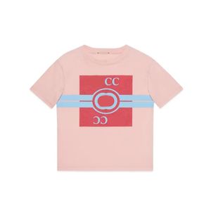 barn designer kläder baby barn kort ärm tees toppar baby pojkar lyx skjortor flickor barn tryckt stickad bomull t-shirt casual bokstav tryckta kläder t-shirts