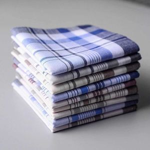 Bandanas Durag 5 Stück/Batch Square Plain Griff Herren Klassiker Retro -Pocket -Baumwolltuch für Hochzeitsfeiern 38 * 38 cm zufällig J240516