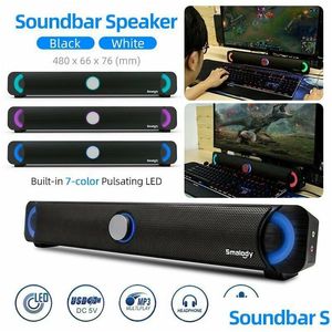 Soundbar Smalody 9014 USB Wired Computer Led Lod Dingger Subwoofers Ноутбук стереосистен