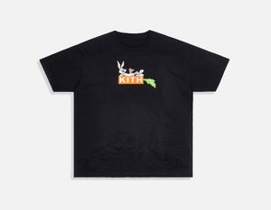 VV Kiss X Looney Tunes Havuç Karikatür Çılgın Tavşan Yemek Turp High Street Fashion Marka Tshirt9058303