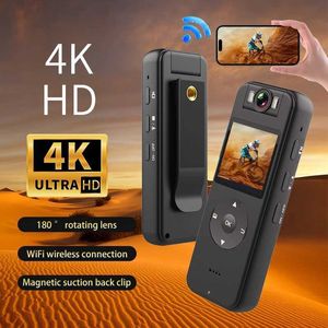 Спортивные видеокамеры Ultra High High Definition 4K Камера Камера Wireless Wi -Fi Hotspot Соответствующая камера Мотоцикл Камера Камера Мини Спортивная камера J240514