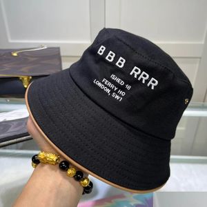 Wide Brim Hats Bucket Desingers Luxurys Solid Colour Letter Sunhats Fashion Caps Trend Travel Buckethats Temperament Hundred Drop Deli Ot1Ee