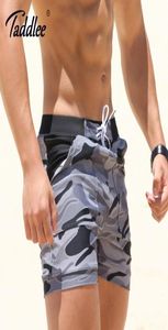 Wholetaddlee Brand Sexy Men039s Swimwearsuits Man Plus Big Size XXL Camouflagem Basic Swimming Beach Long Board Shorts8764802
