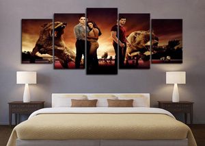 Framed 5pcs The Twilight Saga Movie Wall Art HD Print Canvas Painting Fashion Hanging Pictures Bedroom Decor4591637