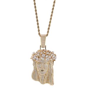 Designer Design Pendant Neckor 925 Silver Moissanite Pendant Hip Hop Jesus smycken passerar diamanttest Mens Womens smyckekedja gåva