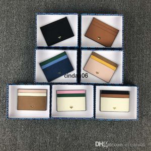 2024 Designerin Männer und Frauen Kartenhalter TB Wallets Anti -DeMagnetization Geldbörsen vorne und hinten fünf Kartenpositionen mit Box