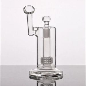 Logo Glass Bong Shisha Water Pipes Matrix Perc Heady Dab Rigs Chicha einzigartige Glaswasser Bongs Rauchen Glasrohr 18mm Gelenk