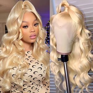 613 Lace Frontal Wig Human Hair 180% Density Honey Wig HD Transparent Lace 13x4 Body Wave Blonde Lace Front Wigs Raw Indian Hair