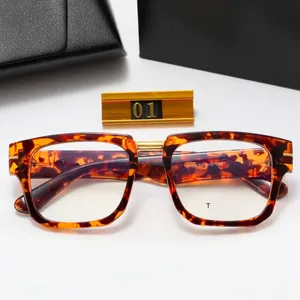 Óculos de sol de luxo feminino feminino quadrado lente transparente de lentes designer de marca de marca de lesas de sol Anti -azul com óculos ópticos de óculos óculos idosos