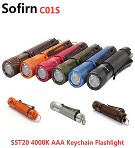 Sofirn C01S Blf Mini LED El Feneri AAA Y Yüksek 95 CRI SST20 4000K KEYCHAIN ​​şapka Işığı Klip 22020999444484