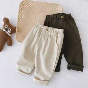 Trousers Millancel 2024 Spring/Summer Solid Color Childrens Straight Pants Fashion Childrens Clothing Trousers 1-6 Years d240517