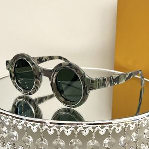 Designer Paris Men Fashion Week Super Vision Round Óculos de sol Trendy Mens Round Acetato Frame Glasses Sun 2024