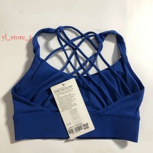 LL DESIGNERS Yoga Bra With Chest Pad Women Back Cross Bra Quick Drying Breathable Underwear Gym Running Brassiere Sexy Soft Solid Color Racerback Tank Tops 6f