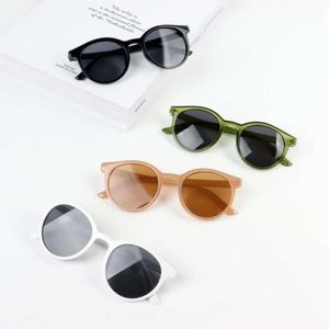 Round Frame Children's Sunglasses Simple Personalized UV Resistant Eyeglasses Korean Style Street Photos Men Girls Eyewear L2405