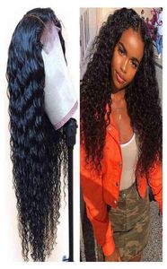 FH CAMBODIAN 100 RAW OPROCSED Virgin Human 4x4 Lace Deep Wave Closure Hair Wigs7070974