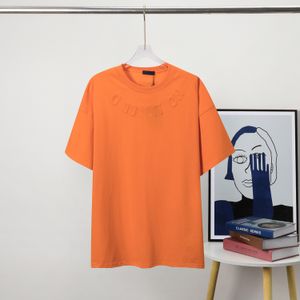 Designer T -skjorta tee för män kvinnor lyxig t -shirt med bokstäver avslappnad 100% ren bomull sommar kort ärm toppar paris tee shirt broderi boj 24SS