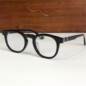 Новый дизайн модного дизайна круглая форма кошачьи глаза оптические очки 8087 ацетатная рама планка простой и щедрый стиль легкий и удобный для ношения очков