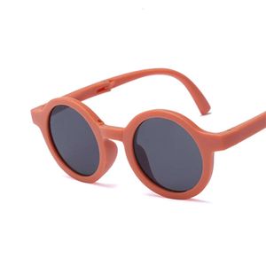 Foldable Kids Sunglasses Girls Boy Children Sun Glasses Round Street Beat Eyeglasses Cute Baby Shades Eyewears 16893