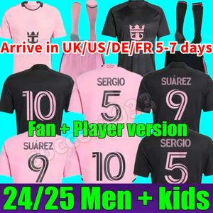 24 25 Messis Inters Miamis Soccer Jerseys Beckham футбольные рубашки 2024 2025 Matuidi Higuain Trapp Pellegrini Pizarro Sergio FC Funce