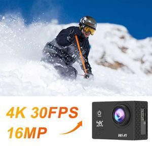 Câmeras de vídeo de ação esportiva 4k 30fps Câmera de ação Ultra de alta definição vá à prova d'água Pro gravação de vídeo Wi -Fi ao ar livre Mini J2405