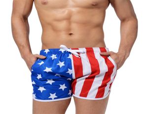 Men039S American Flag Shorts Men039s Pole plażowe Sports Strzałka Piżama Krótkie szorty męskie spodenki letnie krótkie spodnie plażę 3475308
