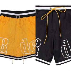 RHUDE Designer Shorts Herren Shorts Mesh atmrede losen Mode Sommer Beachhosen Mehrfarben optionale Rhudes