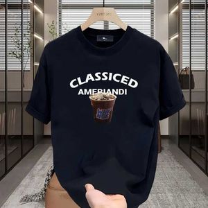 Camisetas masculinas algodão de algodão de algodão curto de camiseta moderna luxuosa luxo de luxo belo strtwear panwear harajuku ginásio de tamanho grande camiseta branca y240516