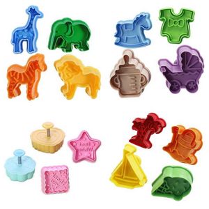 Другие игрушки 4pcs DIY 3D Animal Frunt Frunt Frunt Plastic Mucus letry Set Select Dough Dough Clay Toy S245176320
