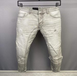 Итальянская мода европейская и американская Men039s повседневные джинсы с высоким уровнем промывки чистого качества рук оптимизация DA3819938868