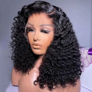 Human Hair Wig Curly Closure Wig 13x6 Lace Frontal Wig Glueless PrePlucked Bleached Knots Wigs 13x4 Deep Wave Frontal Wig