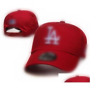 Boll Caps Classic Designers Senaste herrhatt Luxury Letter La Baseball Cap Truck Driver Womens Round Justerbar Mticolor L9 Drop Deli DH0GK