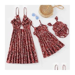 Family Matching Outfits New Look Cute Baby Summer Dress Elegant Romper Drop Delivery Baby, Kids Maternity Clothing Dhpdj