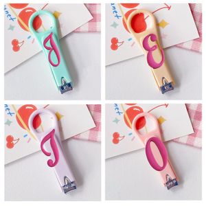 Care delle unghie Pink Lampe Lettere Clippers Clipper in acciaio inossidabile per studente Kawaii Tra taglialette taglienti Cute Child Bk Foldin Otxdh