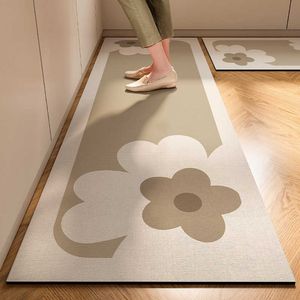 Carpets Nordic style kitchen specific diatomaceous mud floor mat restaurant water absorption and oil dirt resistant wearresistantg oodm aintenan H240517