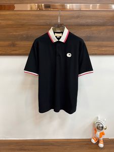 Män polo sommar casual t skjortor designer mens polos brev tryck mode polo broderad tryck sommar andningsbar bomull av hög kvalitet skjorta